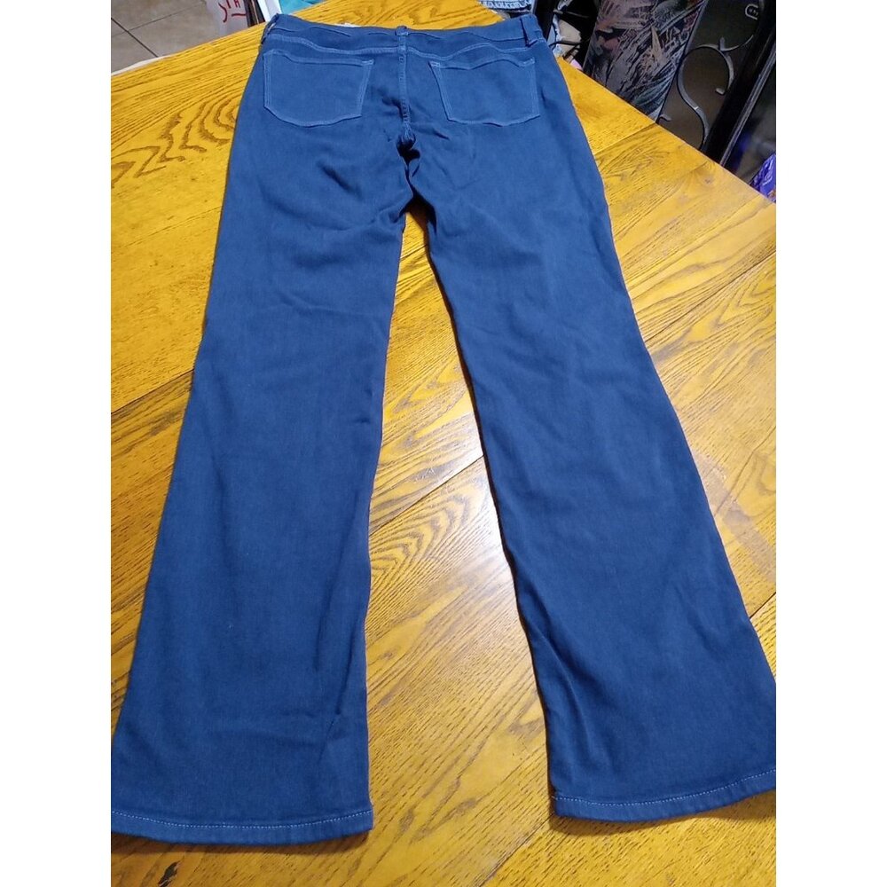 NYDJ Jeans 12 Womens BLUE  MARILYN STRAIGHT Preowned Summer Winter Casual Work - Picture 11 of 11